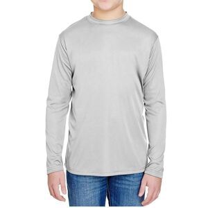 Kids Youth A4 Cooling Performance Long Sleeve T-Shirt Size L NWOT